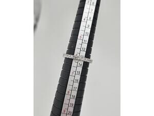 2.5mm Size 6 Sterling Silver Moissanite Eternity Ring